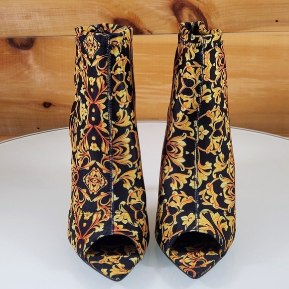 Peep Toe Bootie Heels - Picture 3 of 6